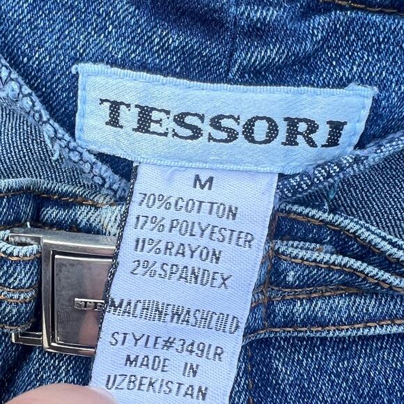 Y2K Tessori Low Rise Flared Bootcut Jeans Silver Buckle Accent | Size 28 x 29 | - Picture 5 of 10